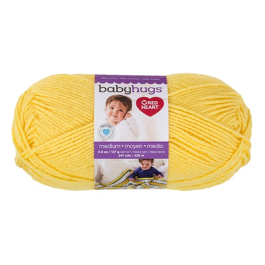 Red Heart ® Baby Hugs ™ Medium Yarn, Solid in Sprout 4.5 oz Michaels ®. 